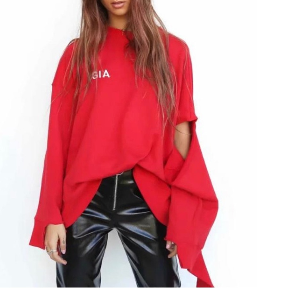I.AM.GIA  Red Sofia Crew Neck Sweater